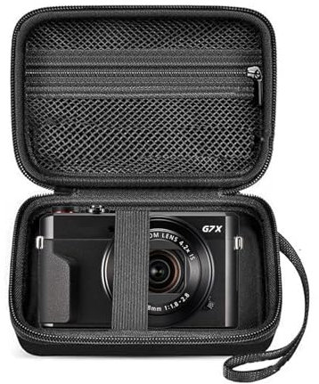 Camera Case for Canon PowerShot G7 X Mark II/ G7X Mark III Digital 4K Vlogging Camera, SX740/ SX730/ SX720/ SX620/ Ivy Mini/ CLIQ+2, for Sony ZV-1/ ZV-1F/ ZV-1 II, Point and Shoot 4K Video Camera Bag