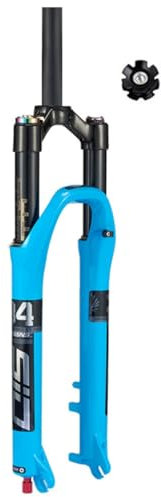 Fourche Avant de vélo à Tube Droit, Amortisseur de Montagne, 26, 27.5, 29 Pouces, 1 1/8, adaptée aux vélos électriques XC pliants de Tourisme, VTT, Voyage de 120mm, QR 9MM