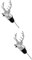 LABRIMP Stag Head Aerator 2pcs Wine Stoppers Wine Tasting Chirpy Top Wine Christmas Wine Whiskey Decanter Bottle Pour Spout Wine Aerator Decanter Wine Aerators Saver Vinegar Wine Stand