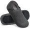 WateLves Damen Memory Foam Plüsch Hausschuhe Antirutsch Baumwolle Pantoffeln Mit Polar Fleece-Futter (Plüsch dunkelgrau 40/41)