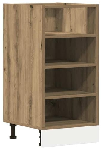 vidaXL Unterschrank Riga Artisan-Eiche 40x44,5x81,5 cm Holzwerkstoff,Küchenschrank, Gastronomieschrank, Gastro Möbel, Küchenmöbel, Aufbewahrungsschrank