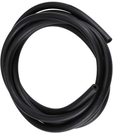 TOP-VIGOR Lubricating Oil Hose, 2mm x 4mm x 1M Rubber Tubing Hose Rubber Pipe for Irrigation, Small Equipment, Outdoor, Garden Water Tubing, Black
