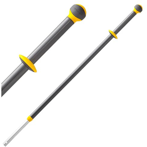 Vermop 5 Stück Scandic Telestiel, schwarz-gelb, L: 108,5 cm, B: 7 cm, H: 7 cm, Karton