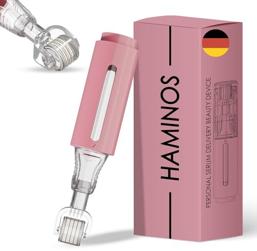 Derma roller 0,5 mm con Depósito de Sérum para Piel, Cabello, Arrugas, Estrías, Hiperpigmentación + GUÍA PASO A PASO, 140 Agujas de Titanio SIN SÉRUM