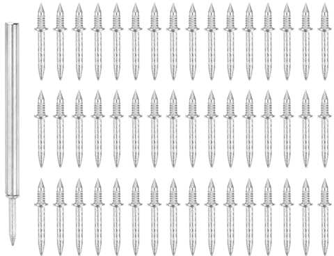 Unifizz 150pcs Double Headed Skirting Nails, Invisible Seamless Wood Trim Nails, Traceless Double Ended Finishing Pins for Skirting Boards, Door Frames, Cabinets, Wall Panels, DIY Furniture Fixing