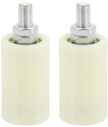 PATIKIL 2.8 X 1.6 Rullo Guida Per Cancello Scorrevole 1 Set Rulli Regolabili In Nylon Per Cancelli Scorrevoli Rotanti Per Balconi Camere Da Letto Bagni Negozi Industria Bianco