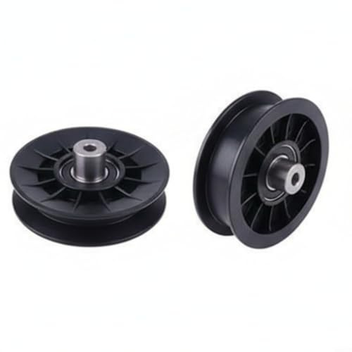 NbgrvB Rasenmäher für Keilriemen Umlenkrolle Kit AM134501 AM134502 Metall für Ersatz für X300 X310 X320 X330 X384 Modelle Schwarz 2-teilig