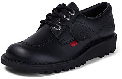 Kickers Men's Kick Lo Leather Shoes | Extra Comfort for Your Feet | Added Durability | Premium Quality, Black, 10 UK