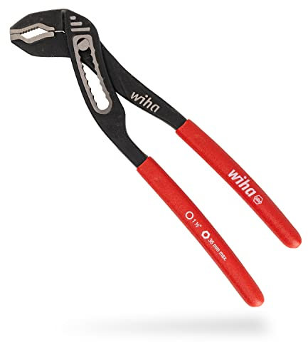 Wiha Wasserpumpenzange Classic (27350) I Wapu Zange 180 mm I durchgestrecktes Gelenk mit doppelter Führung für höchste Stabilität I in SB-Verpackung