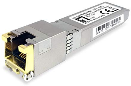 LevelOne SFP-6601 SFP+ Transceiver 10GBPS Kupfer zu Glasfaser 30m RJ45