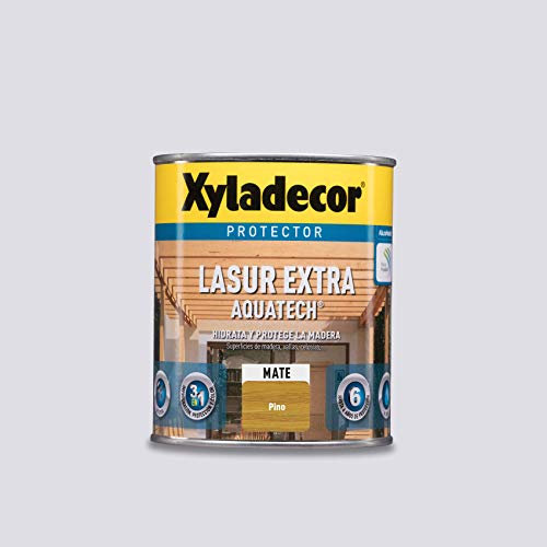 Xyladecor 250 Lasur Extra Mate Aquatech, Para madera Pino, 750 ml