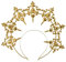 BLESSUME Halo Stirnband Frauen Cosplay Halloween Zubehör (Gold 1)