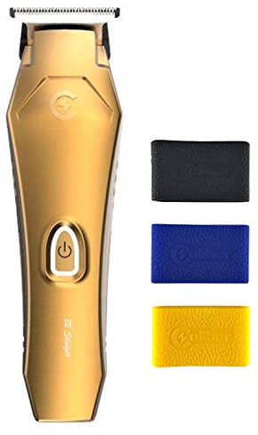 Caliber Pro - .22 Stinger Trimmer - Including 3 Color Lids & Non-Slip Grips - Professional Cordless Hair Clipper - Low Noise Trimmers - Zero Gap Cutting