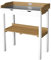 AXI Table de rempotage avec 2 tiroirs en Marron & Blanc | Table de Plantation en Bois pour l'exterieur
