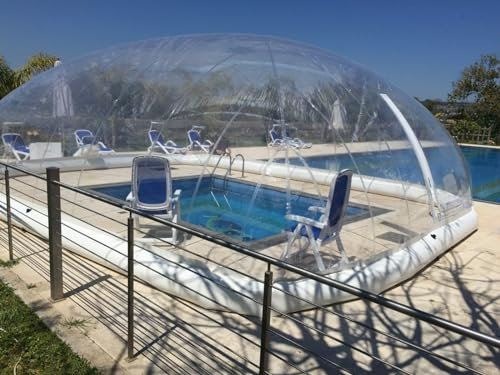 Mini-Solarkuppel für Whirlpool, Schwimmbad, aufblasbar, TPU, mit Gebläse und Pumpe, 4 x 3 x 3 m