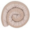 ULLENBOOM ® Baby Kuschelschlange Waffelpique 200x13 cm in Sand (Made in EU) - Kuschelschnecke in vielen Farben und Größen, Bezug: 100% ÖkoTex Baumwolle, Nackenrolle