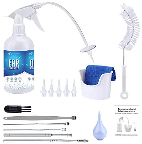 Novabeau Professioneller Ohrenreiniger - Ohrenreinigungsset - Kunststoff - 1x Spritze - Non-Steril