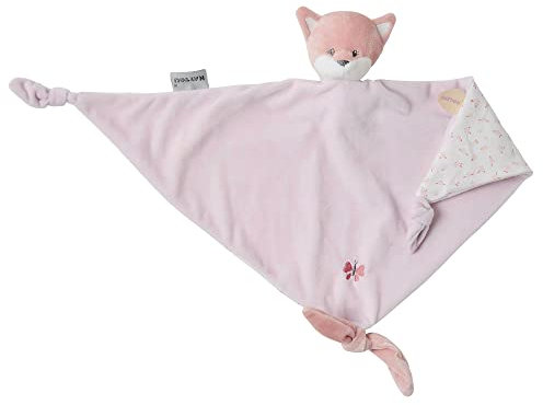 Nattou Großes Schnuffeltuch aus und Polyester, Fuchs Alice, Wegbegleiter ab der Geburt, Ca. 65 x 40 cm, Alice und Pomme, Rosa