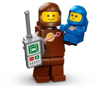 LEGO Minifiguren zum Sammeln, Serie 24, brauner Astronaut und Spacebaby 71037, Braun,schwarzem