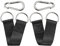 PANTIK Paire de sangles de suspension d'extérieur avec mousqueton pouvant supporter jusqu'à 150 kg - Kit de suspension pour camping, barre de porte, barre de gym, barre de traction, équipement