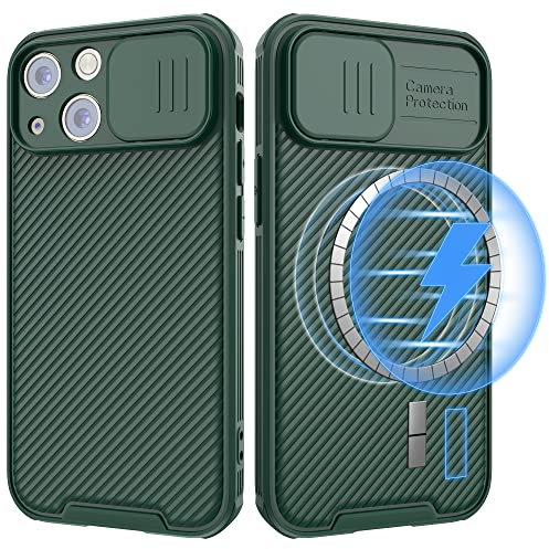 Hitaoyou iPhone 13 Mini Hülle Magsafe, iPhone 13 mini Kameraschutzhülle [Support Magsafe Charger] mit Slide Lens Cover, Slim Magnetic Case for iPhone 13 mini