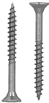 HELPMATE - Vis universelles tête fraisée 4x40 acier inoxydable A2-225 vis à bois avec entraînement PZ 2 et filetage partiel - Vis pour panneaux de particules pour l'intérieur et l'extérieur
