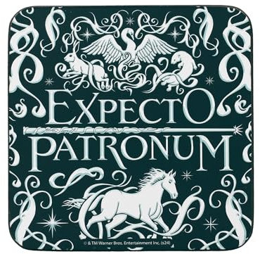 Dessous de verre Half Moon Bay Harry Potter | Cadeaux de nouvelle maison et cadeaux Harry Potter | Accessoires de salon et accessoires de bar | Cadeaux Harry Potter pour femmes et cadeaux Harry Potter