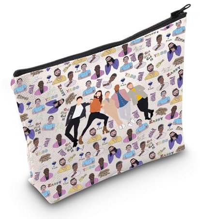 WZMPA Queer Tan & Bobby Kosmetiktasche Antoni & Karamo Fans Geschenk Jonathan Queer Reißverschlusstasche, Yass, Passform: