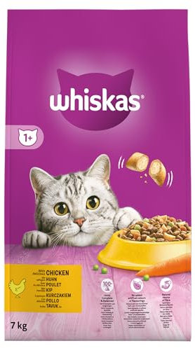 Whiskas Katzenfutter Nassfutter Adult 1+ mit Huhn in Soße, 10 Dosen (10 x 400g)