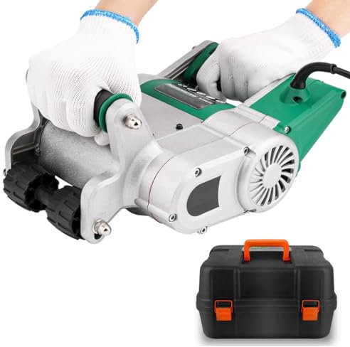 Hydravex 1100W Concrete Cutting Slotting Machine 1600R/MIN, Handheld Electric Brick Wall Chaser Electric Floor Wall Chaser Wall Concrete Saw with Carry Box,25mm