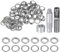QUARKZMAN Grommet Werkzeug Kit, 100 Pcs 20mm Ösen mit 2 Ösenzange & 1 Scheiben Set, Metallösen Kupfer Tülle Stanzwerkzeug für Stoff Planen Leder Gewebe Vorhang Poolabdeckung, Silber