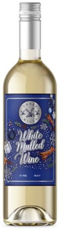 Wine Gift - White Mulled Wine 5% ABV - Vegan, Gluten Free Aromatic, Fruity And Spiced White Mulled Wine - Perfect Winter Warmer 750ml