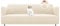 BellaHills Stretch Sofabezug Übergröße 3 Sitzer (215-250cm) Sofahusse Jacquard Elastische Couchbezug mit Anti-Rutsch-Schaumstoffe, Natur