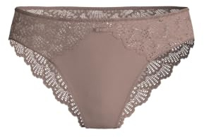 CALIDA Modal Sense Slip Damen, Regular Cut, mit floraler Spitze | Unterhose regular cut, seidig weiches Modal, elastisch und formstabil mit Spitze