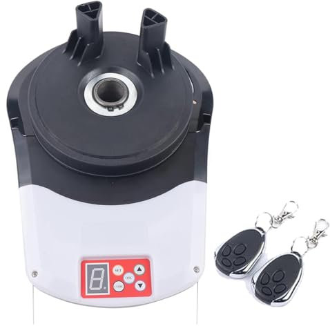 ALSUP Roll Up Garage Door Opener with Remote, Electric Smart Garage Door Openers 164ft 800n Lift Force Automatic Roll Up Door Opener Kit
