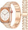 Bracelet Diamant Bling Bracelet compatible avec Apple Watch 38mm 40mm 41mm 42mm 44mm 45mm 46mm 49mm, Bracelet en Acier Inoxydable Brillant avec Diamants pour iWatch Série Ultra SE 10 9 8 7 6 5 4 3 2 1
