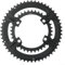 Juego de platos para bicicleta de carretera 50-34T 52-36T 53-39T 110BCD, doble rueda de cadena asimétrica, compatible con 105 R7000 R8000 FC-R9100 de aluminio 7075-T651 (52-36T)