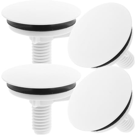 DIYEAH Cache Trou Évier 4 Pièces Couvercle De Trou De Robinet Pour Cuisine Et Salle De Bain Plaque Décorative Pour Lavabo Installation Facile Format 1.93×1.93×1.57In