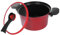 CIYODO Marmite multifonctionnelle autocuiseur antiadhésif le potage mijoteuse inoxydable casseroles pour cuisiner autocuiseur à induction pot de soupe micro-autocuiseur fer affiné rouge