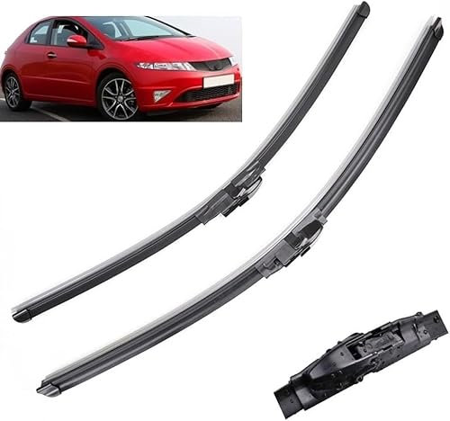 YYlong Limpiaparabrisas Escobilla para Honda Civic 8 MK 8 European 2005-2010, 26in 23in Parabrisas De Coche Escobillas Limpiaparabrisas Juego de Parabrisas Escobillas