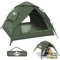 Camping Zelt, Automatisches 2 Personen Doppellagiges Camping Zelt Pop Up, Wasserdicht & Winddicht Campingzelt DREI Schicht Kuppelzelt, Große 3 Jahreszeiten Zelte für Trekking, Familien