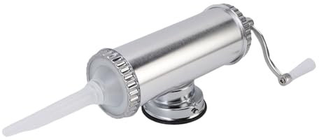 Oreilet Sausage Stuffer, Stainless Steel Manual Sausage Maker Machine with Stuffing Tubes, Meat Filling Meat Stuffer Filler for Home Commercial Use (Small Size(15x10in))