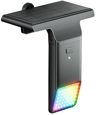 Solar Pool Lights, Poolside Lights for Swimming Pool with 10 Colors 4 Modes, Wireless Submersible LED Solar Powered Outdoor Lights for Metal Frame Above Ground Pools