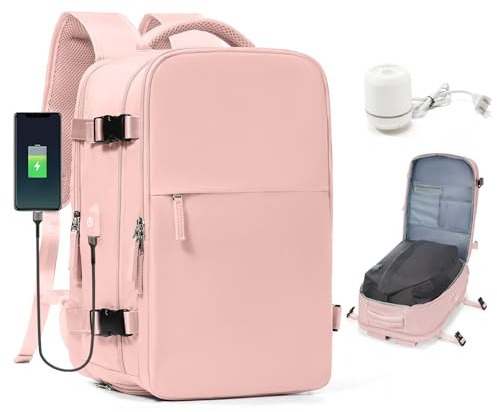 SZSYCN Vakuum Rucksack 40x30x20 Ryanair Wizzair Reiserucksack Handgepäck Flugzeug 40x20x25 Rucksack mit Vakuumsystem Vakuumrucksack Easyjet 45x36x20 Damen Herren