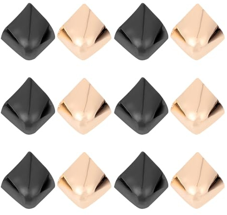 Hohopeti 6 Pairs Metal High Heel Tip Pointed Shoe Covers for High Heels for Shoe Repair and Decoration Suitable for Women’S Pumps in Gold and Gunmetal