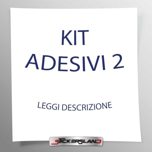 Stickersland®| Kit adesivi compatibile con Bull CORTO casco Sponsor | uso personale, privato e decorativo | adesivi per moto telaio carena | Vinile Adesivo FACILE APPLICAZIONE Stampa UV