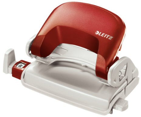 Leitz 50586025 Locher Klein NeXXt, 10 Blatt, Blisterverpackung, rot