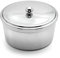 Weis Margarinedose rund aus Edelstahl, Silber, 13x13x6,5 cm