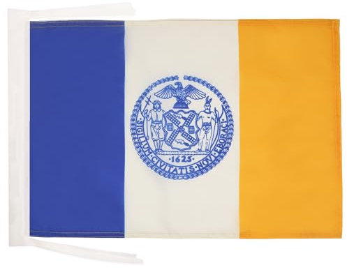 AZ FLAG Drapeau New York City 45x30cm - PAVILLON amérain - USA 30 x 45 cm Haute qualité