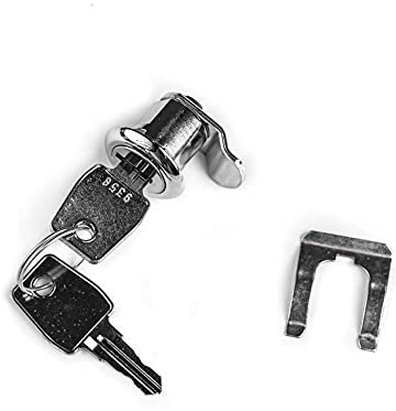 Strenger UNIVERSALZYLINDER Hebelzylinder, Schrankschloss, Spindtürschloss, Türschloss, Schubladenschloss, Zylinderschloss, Briefkastenschloss mit 2 Schlüssel verchromt / 12 mm Arbeitstiefe